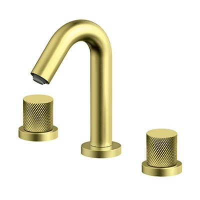 S2 GOLD MJEŠALICA ZA UMIVAONIK dvoručna podgradna-180mm zlatna